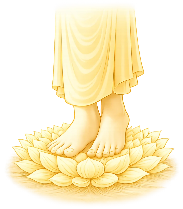Lotus feet of Bhagawan Sri Sathya Sai Baba — Sarvam Sai